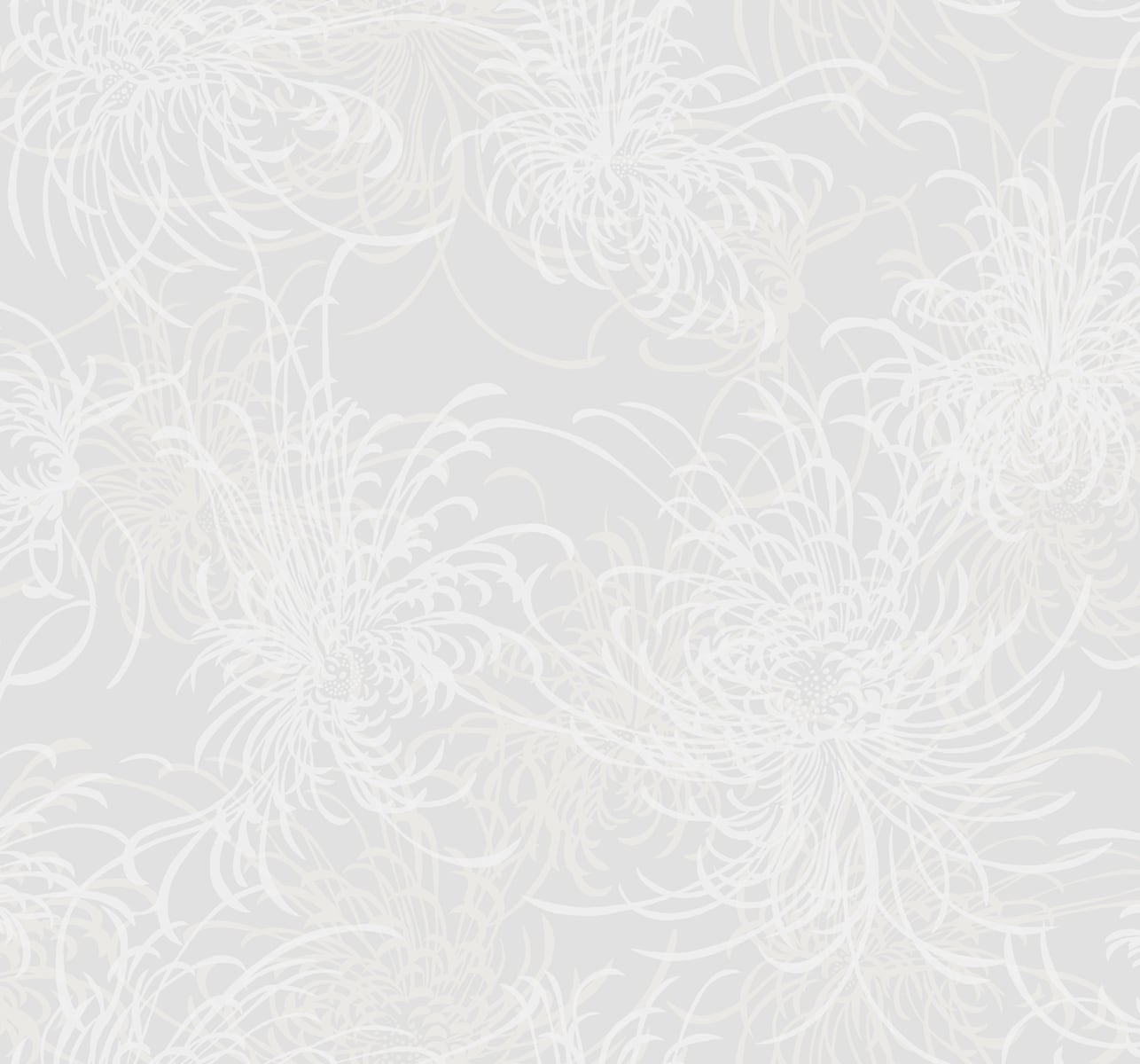 Seabrook Designs AW71500 Casa Blanca 2 Noell Floral  Wallpaper Off-White