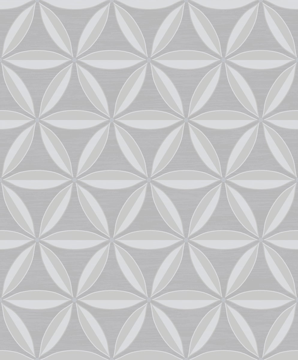 Seabrook Designs AW71700 Casa Blanca 2 Lens Geometric  Wallpaper Gray and Taupe