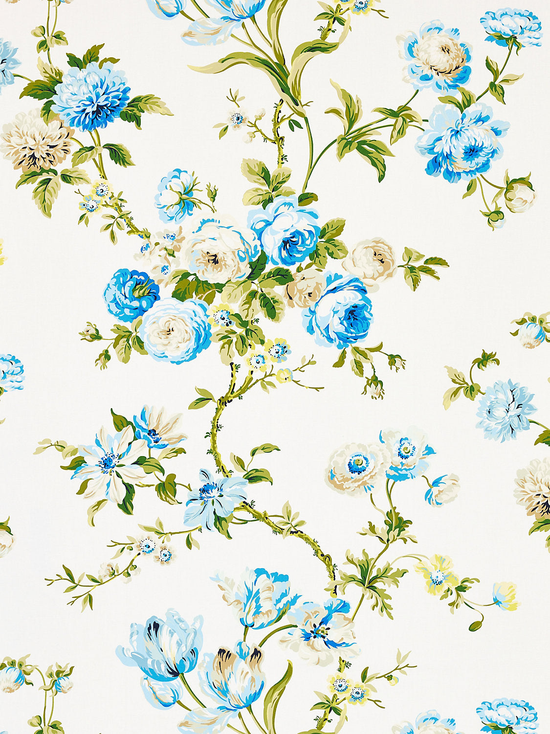 Botanical Garden - Porcelain Blue - Scalamandre Fabric