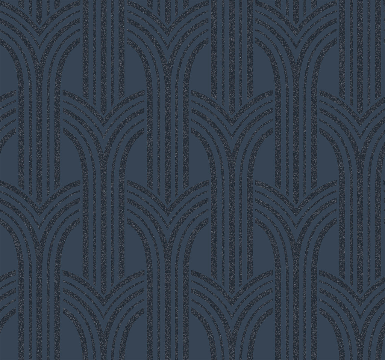 Seabrook Designs BD50402 Etten Beaded Déco Arches  Wallpaper Blue Lustre