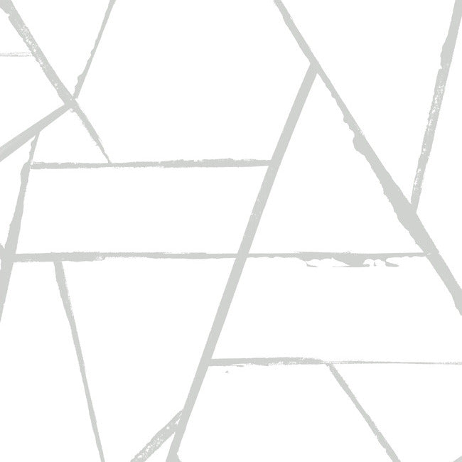 Intersect Wallpaper - Silver - York Wallcoverings - CC1296