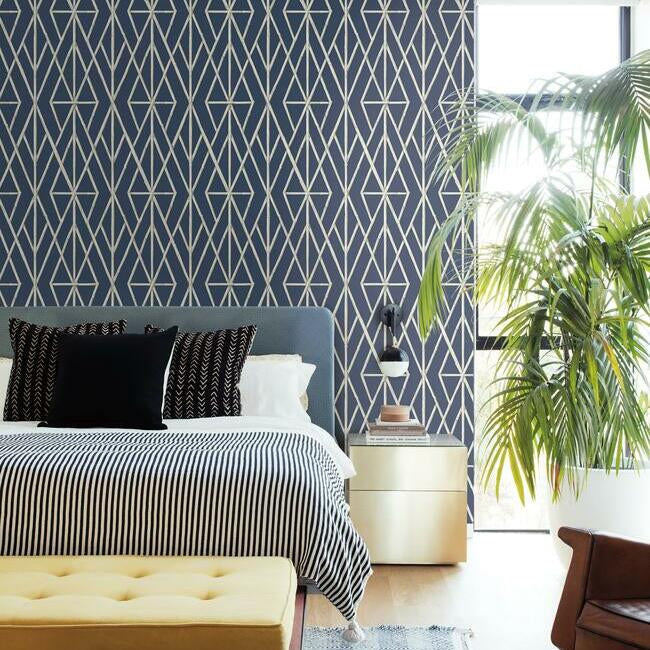 riviera-bamboo-trellis-wallpaper-navy-york-wallcoverings-cv4449