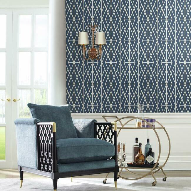 riviera-bamboo-trellis-wallpaper-navy-york-wallcoverings-cv4449