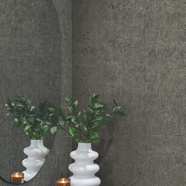 cork-wallpaper-charcoal-gold-york-wallcoverings-cz2483