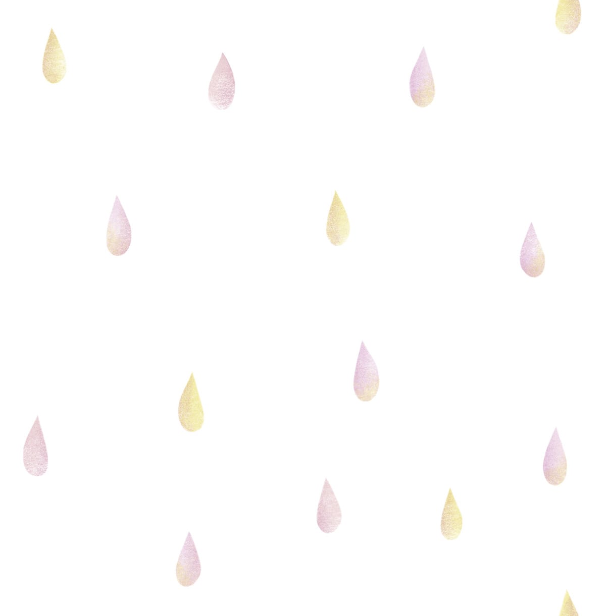 Seabrook Designs DA60001 Day Dreamers Raindrops  Wallpaper Strawberry Lemonade