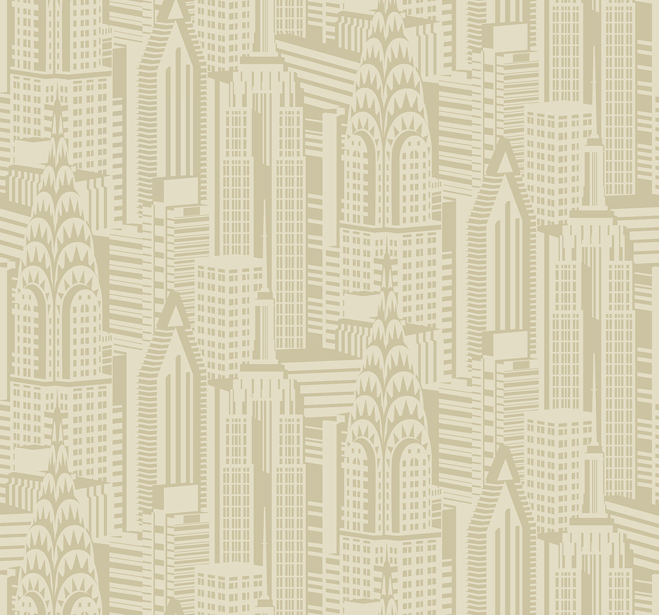 Collins & Company DC61503 Deco 2 Manhattan Skyline  Wallpaper Aurum
