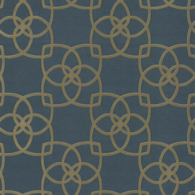 Serendipity Wallpaper - Navy - York Wallcoverings - DD3711