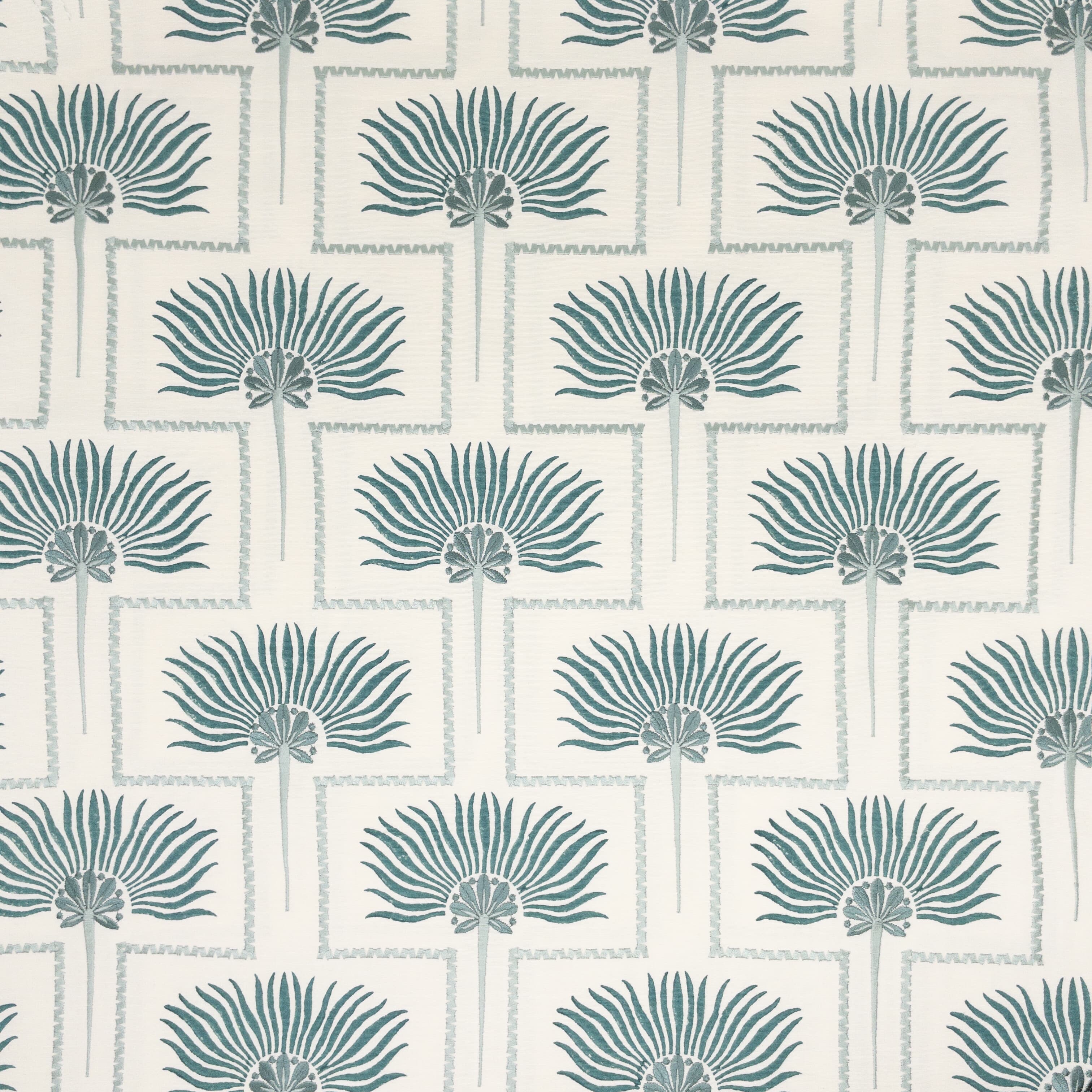 Desoto 2 Turquoise by Stout Fabric