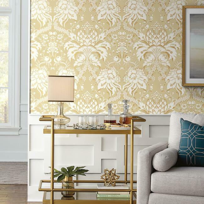 french-artichoke-damask-wallpaper-yellow-york-wallcoverings-dm4953