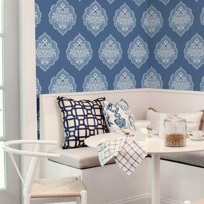 signet-medallion-damask-wallpaper-cobalt-york-wallcoverings-dm4986