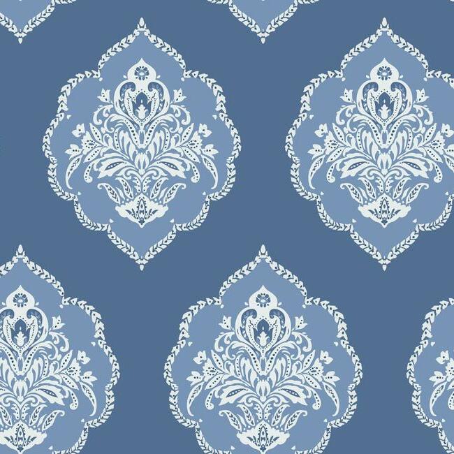 signet-medallion-damask-wallpaper-cobalt-york-wallcoverings-dm4986