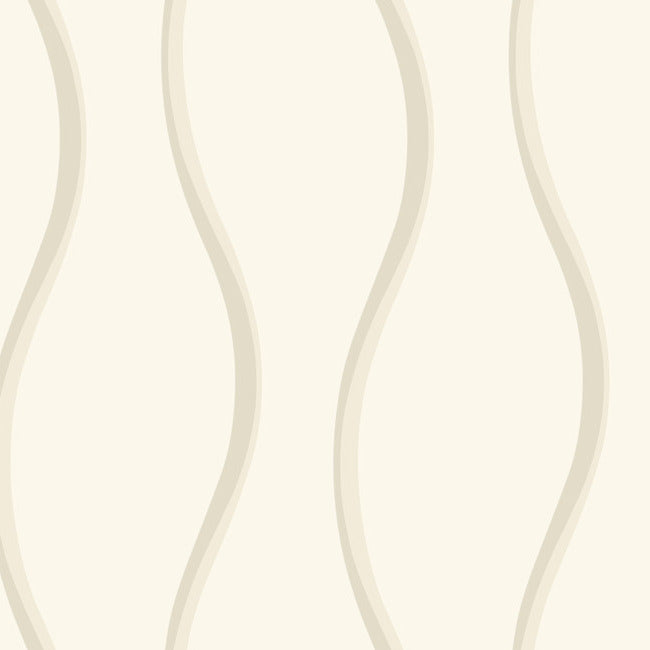 Unfurl Wallpaper - Off White - York Wallcoverings - DT5112