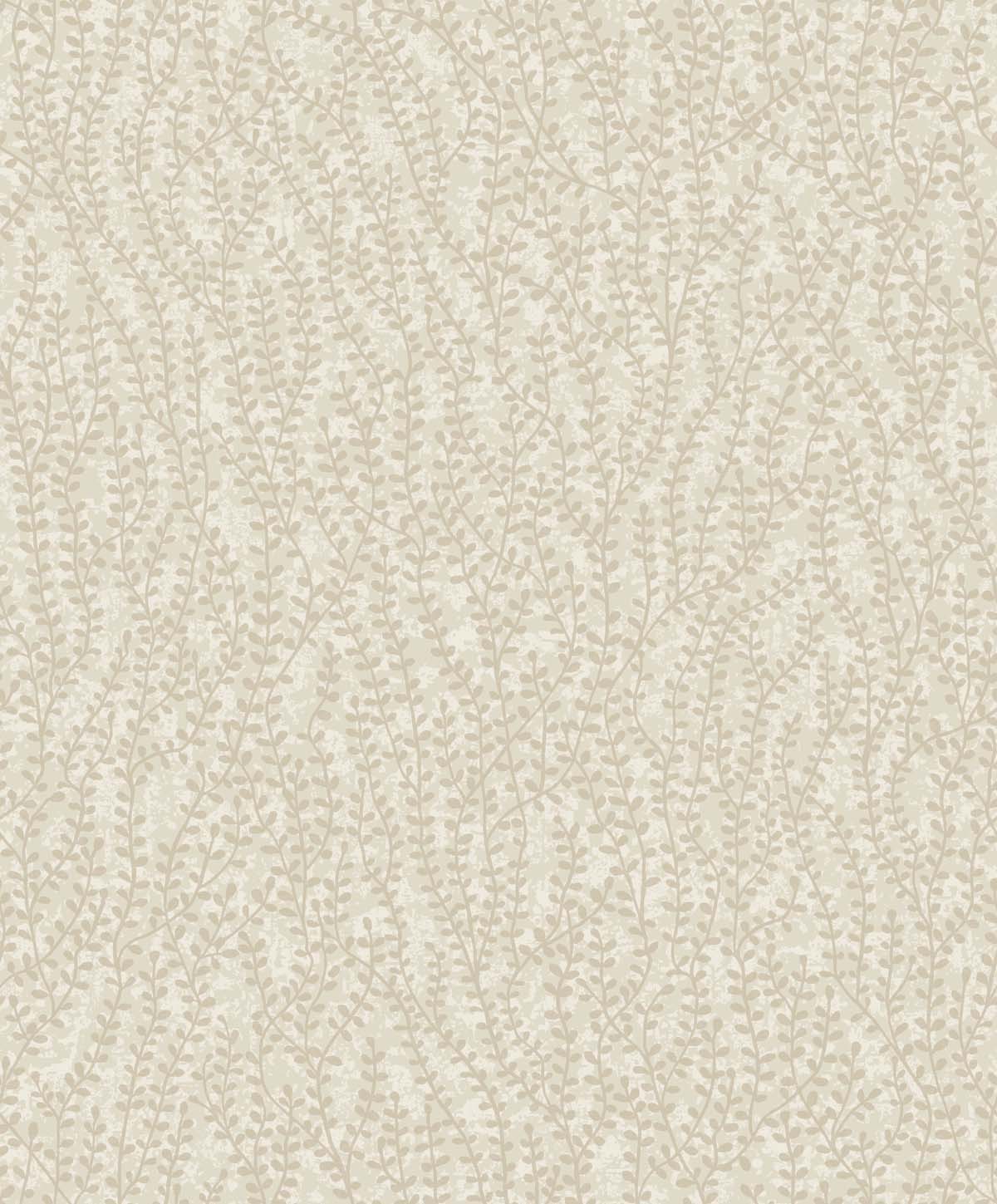 Seabrook Designs EW10607 White Heron Seaweed Beaded Branches  Wallpaper Organic Silk