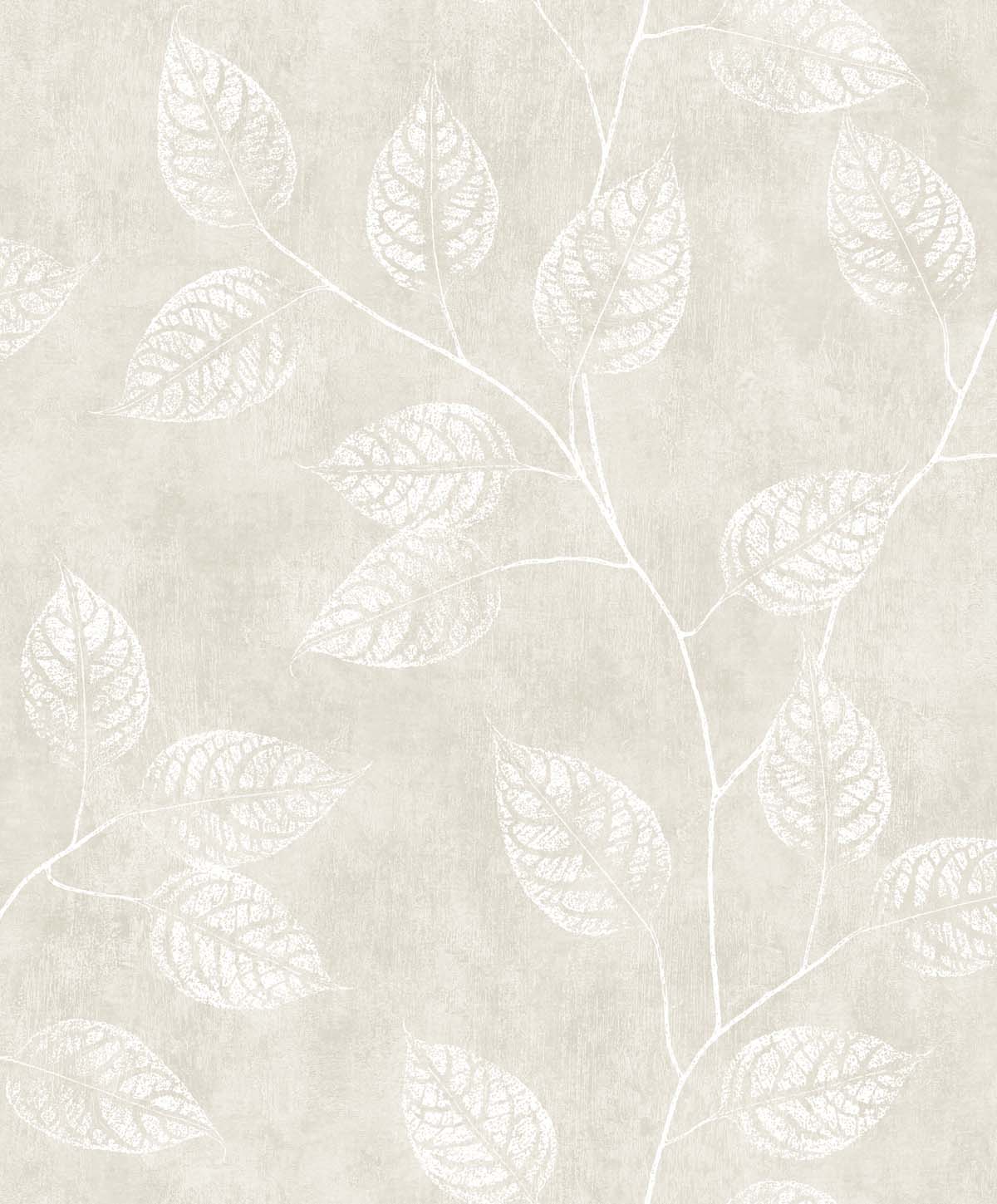 Seabrook Designs EW10800 White Heron Branch Trail Silhouette  Wallpaper Raw Linen