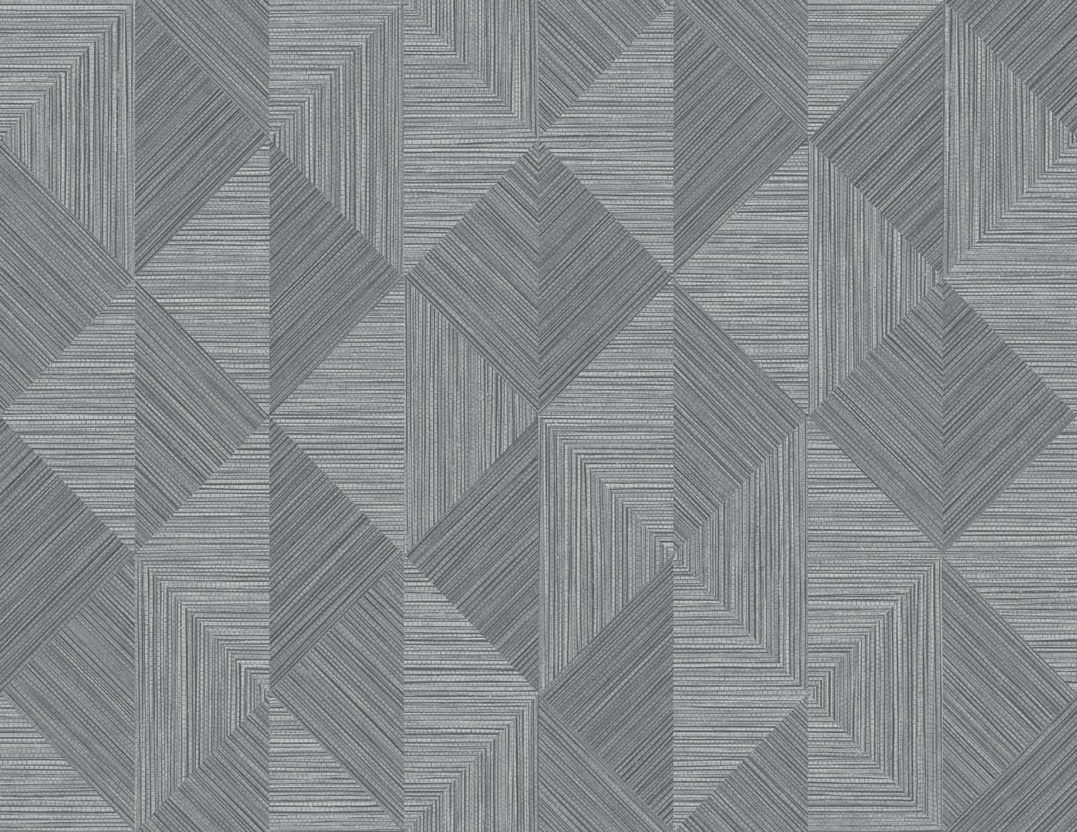 Seabrook Designs EW11700 White Heron Diamond Inlay  Wallpaper Charcoal Grass
