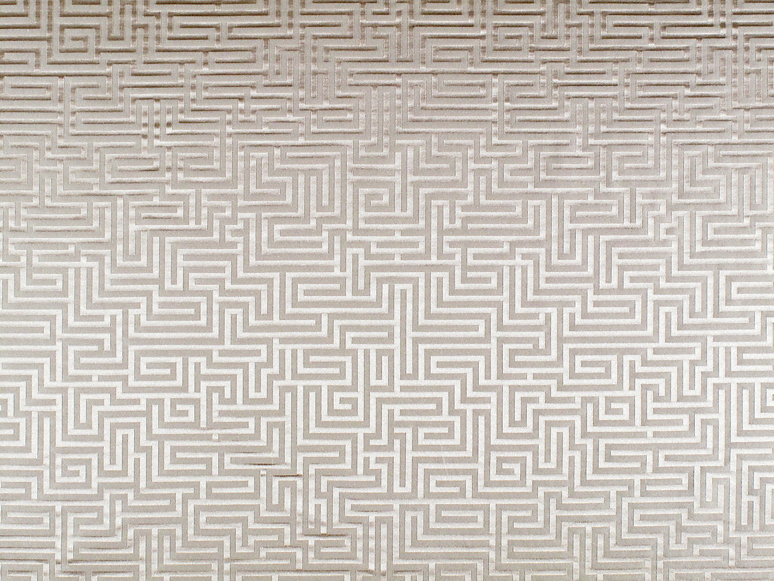 Piazza Navona Labryinth - Almond - Scalamandre Fabric