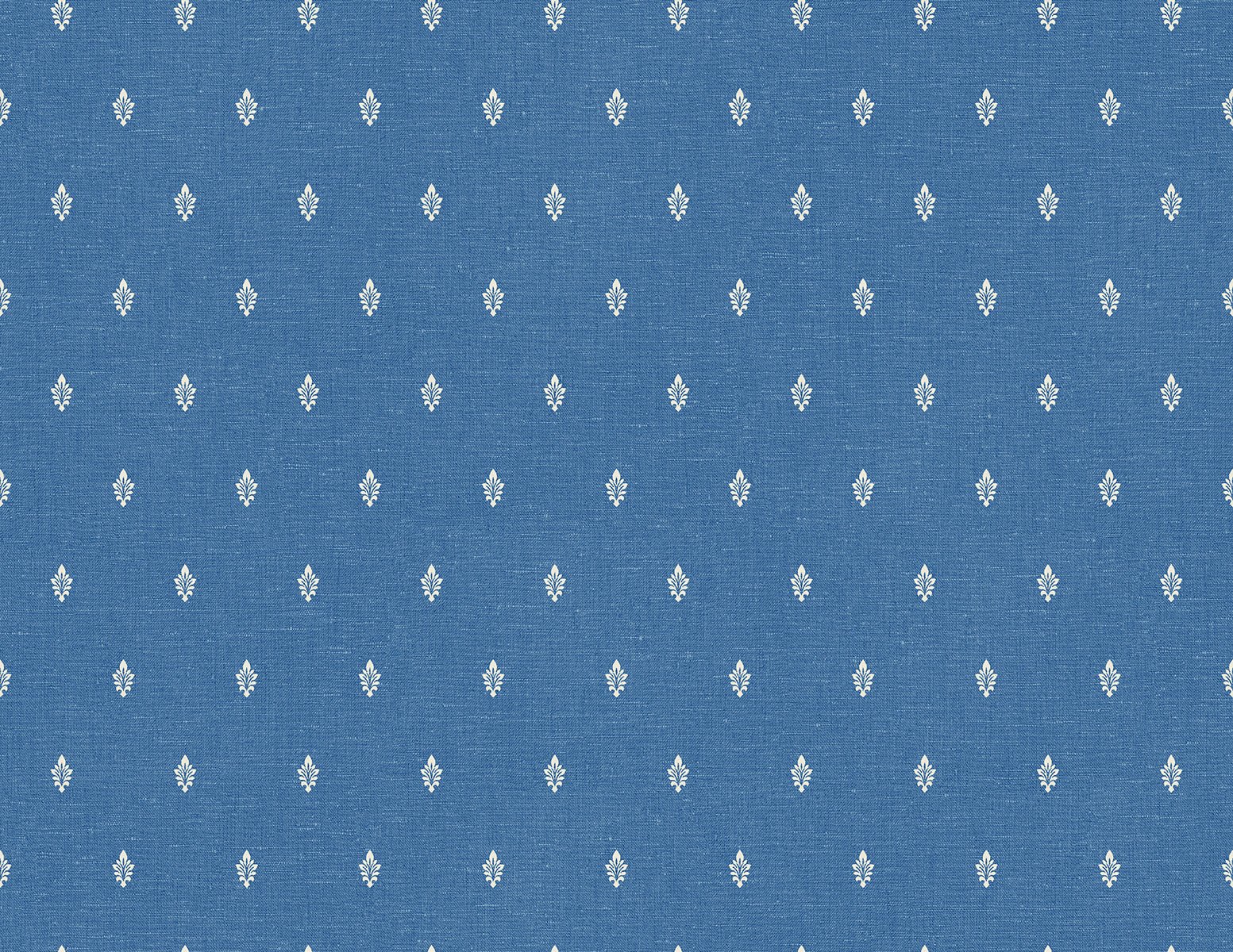 Seabrook Designs FC60602 French Country Petite Feuille Sprig  Wallpaper Denim Wash