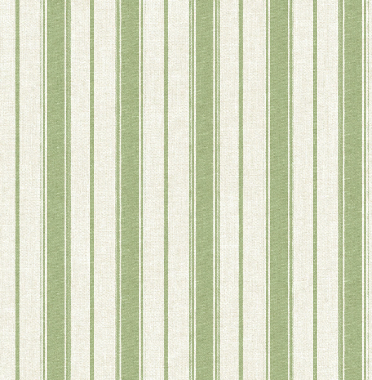 Seabrook Designs FC61504 French Country Eliott Linen Stripe  Wallpaper Pomme