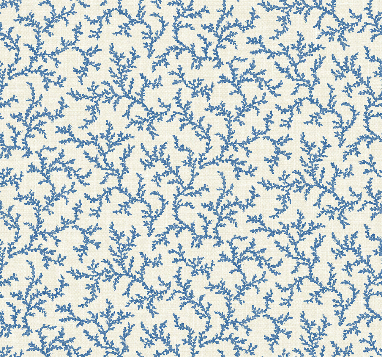 Seabrook Designs FC62102 French Country Corail  Wallpaper Denim Wash