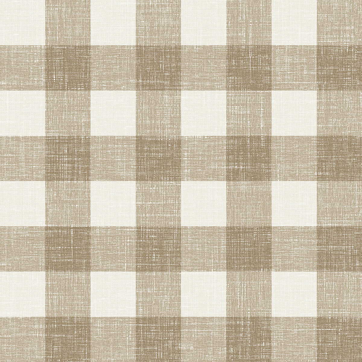 Seabrook Designs FC62306 French Country Bebe Gingham  Wallpaper Driftwood