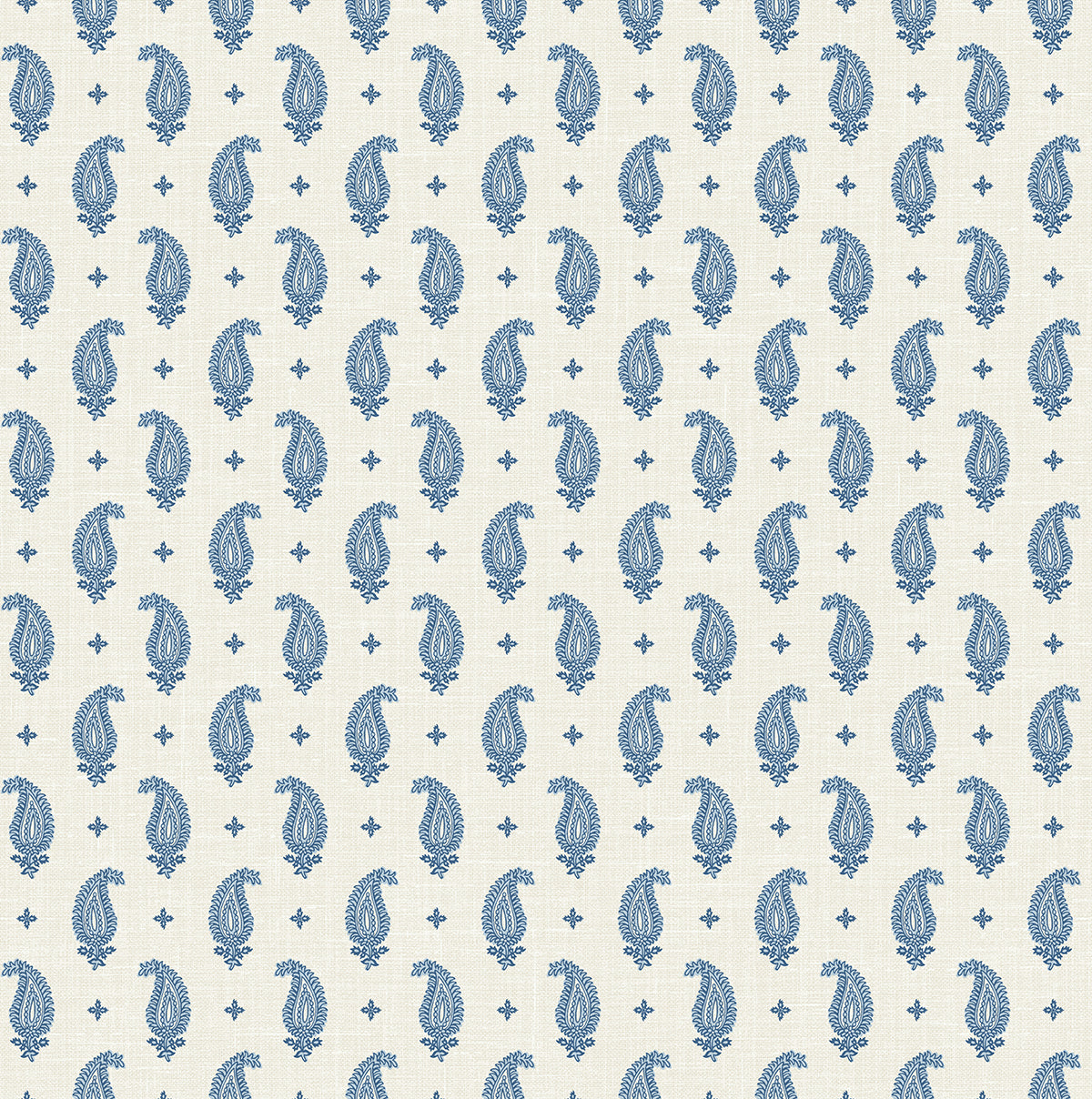 Seabrook Designs FC62412 French Country Maia Paisley  Wallpaper French Blue