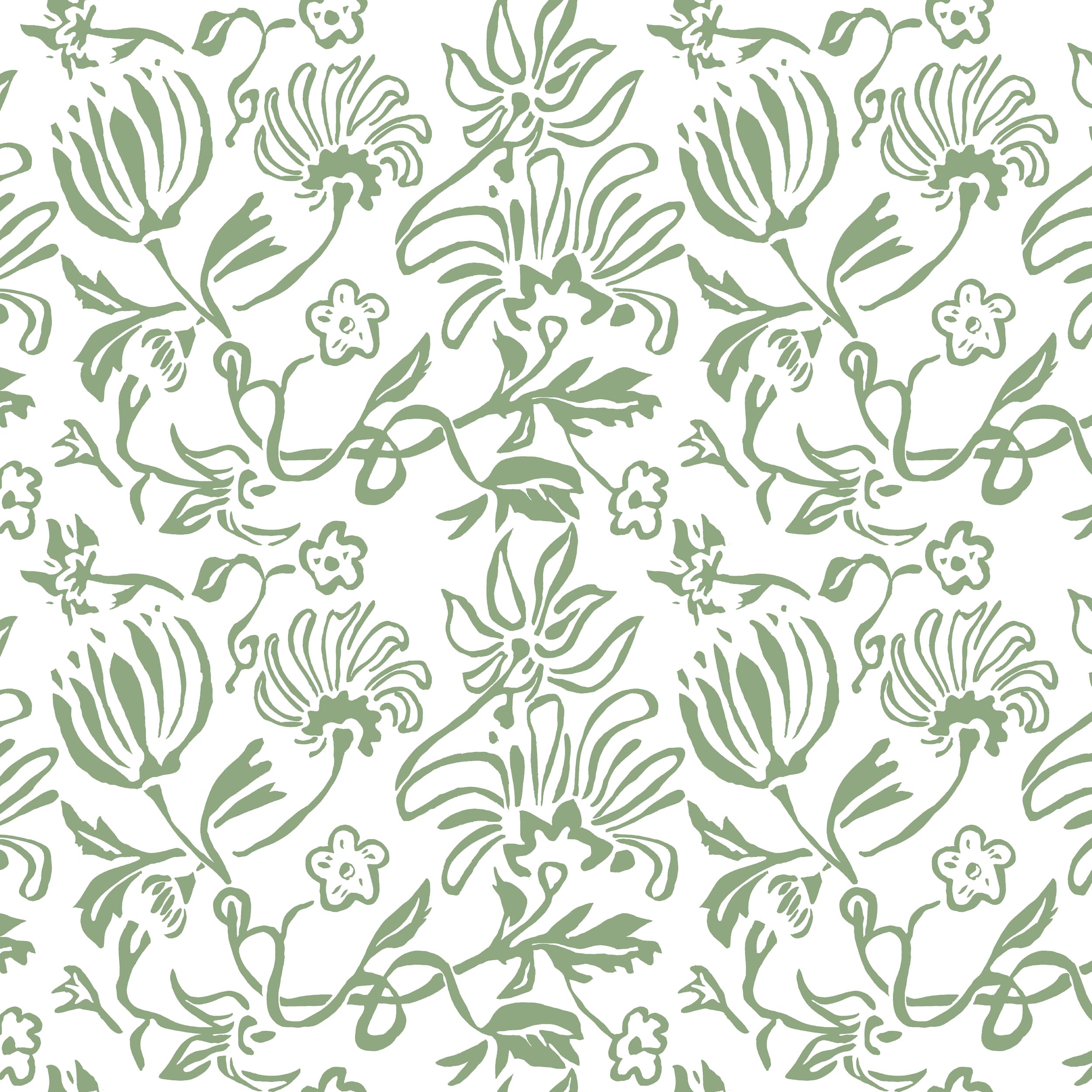 Grasslands 3 Pear by Stout Fabric