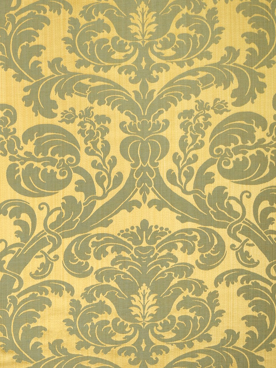 Tournelle Damask - Or/Bleu - Scalamandre Fabric
