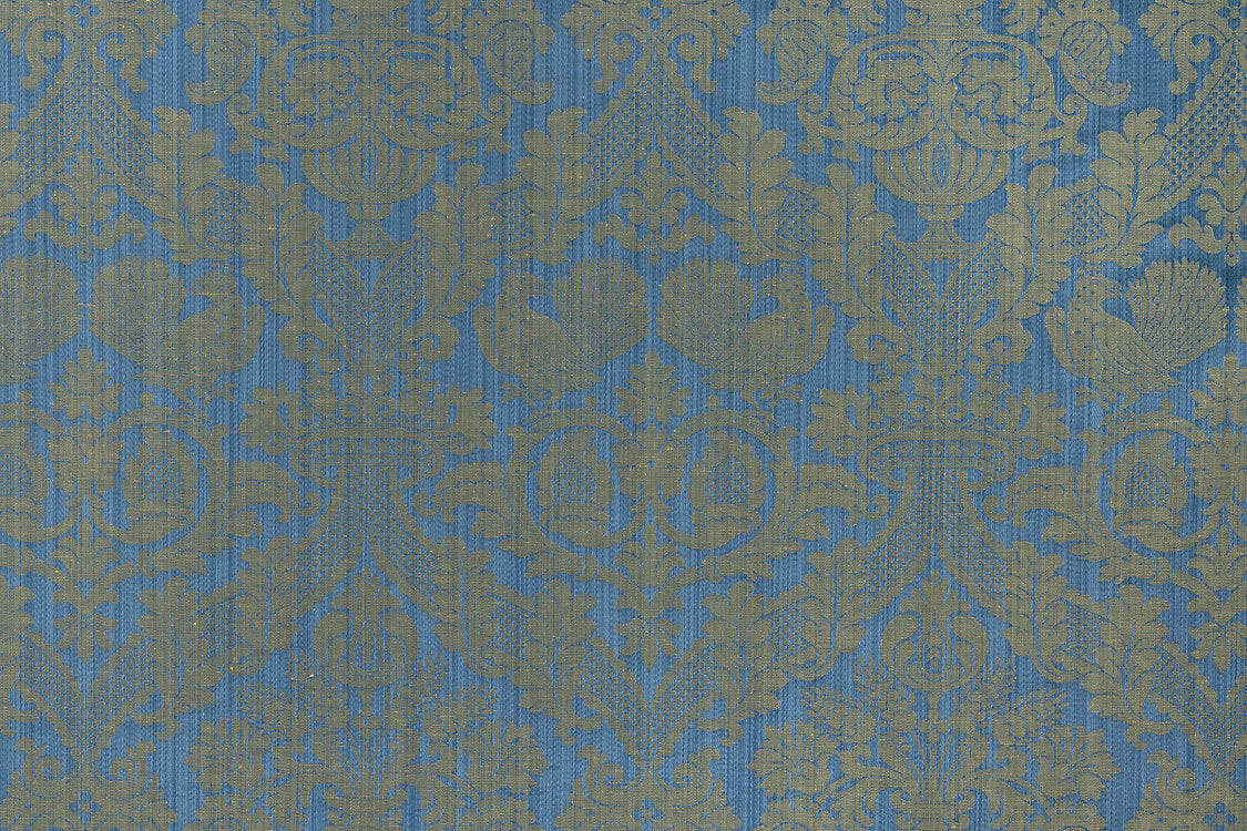Damas Tanlay - Bleu - Scalamandre Fabric