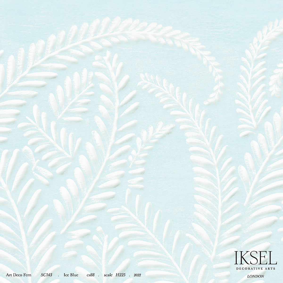 ART-DECO-FERN-ICE-BLUE-SCHUMACHER-IK7107