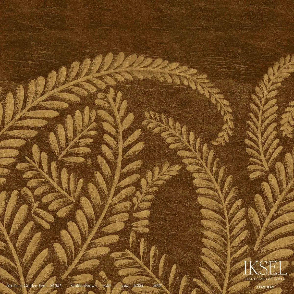 ART-DECO-GOLDEN-FERN-GOLDEN-BROWN-SCHUMACHER-IK8401