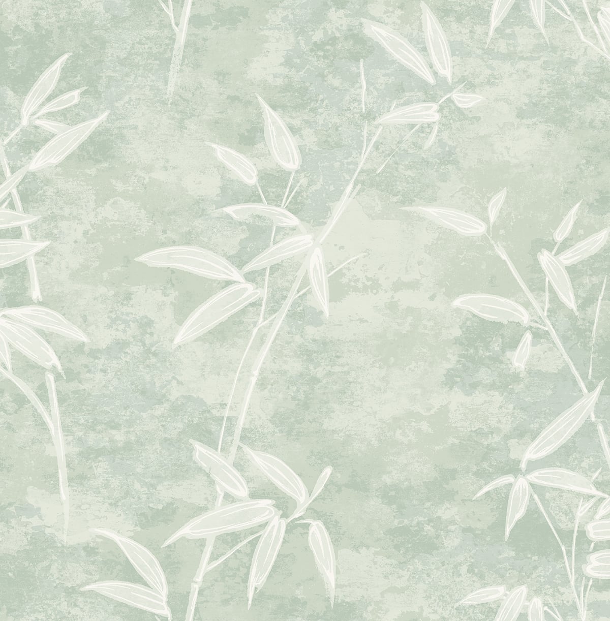 Seabrook Designs JP10904 Japandi Style Honshu Bamboo  Wallpaper Seafoam