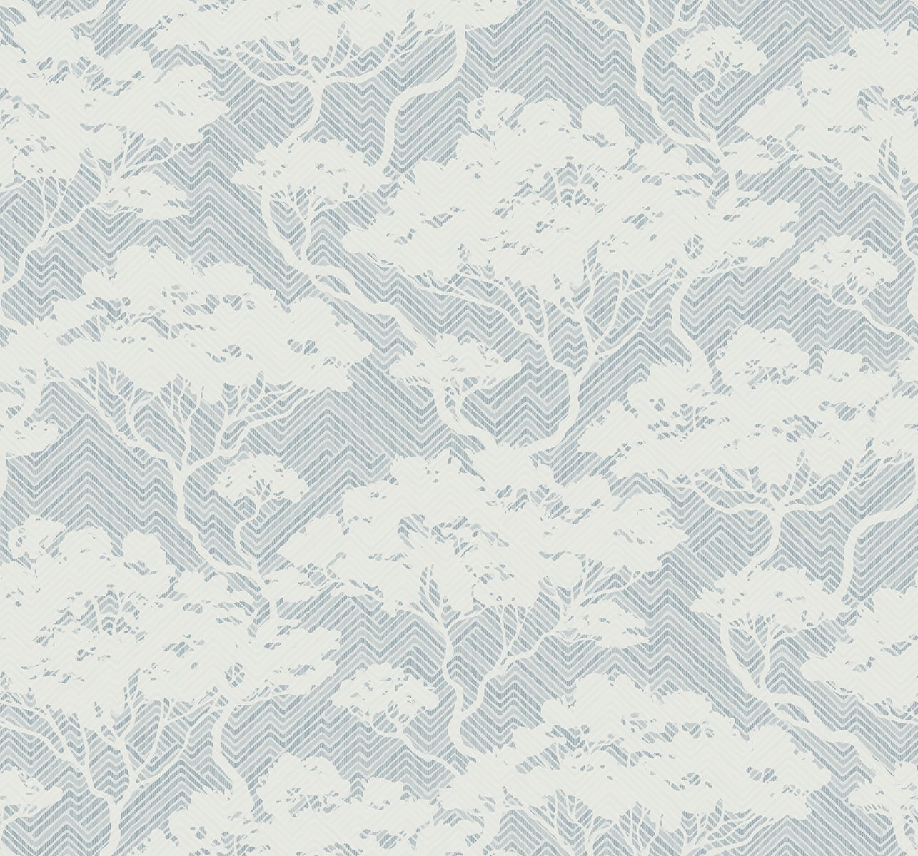 Seabrook Designs JP11702 Japandi Style Nara Stringcloth  Wallpaper Blue Mist