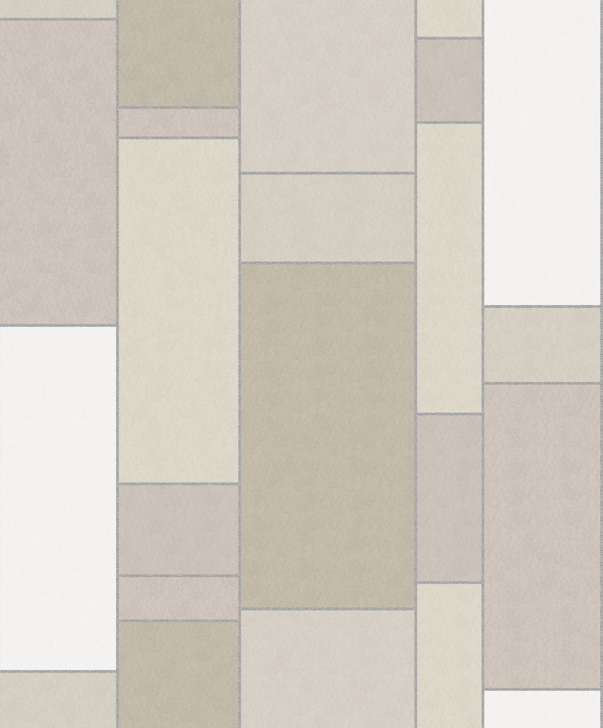 Seabrook Designs KTM1140 Mondrian De Stijl Geometric  Wallpaper Soft Sage & Metallic Silver