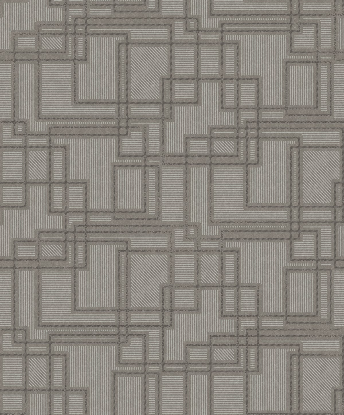 Seabrook Designs KTM1716 Mondrian Bauhaus Cityscape  Wallpaper Hammered Steel