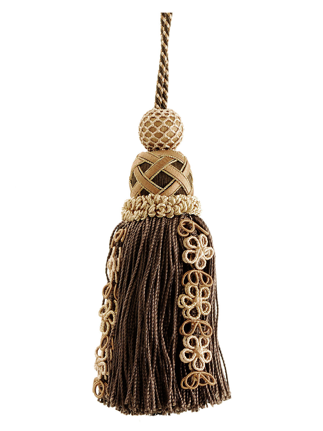 Siecle Key Tassel - Umber