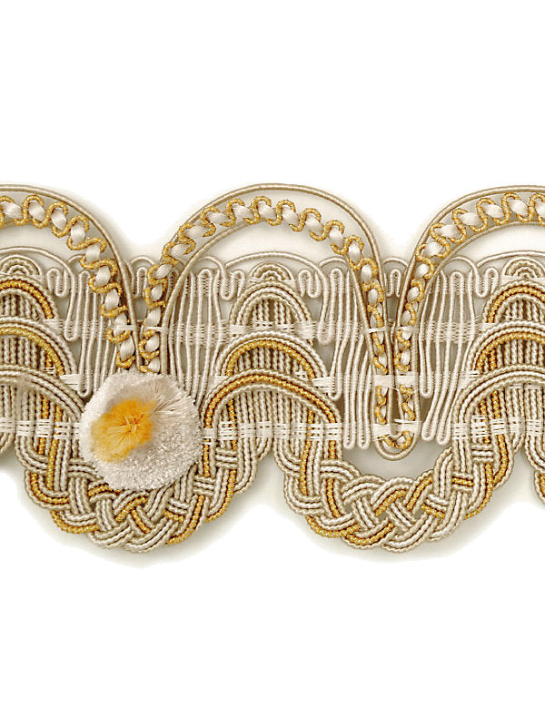 Siecle Gimp Voltaire - Gilded Alabaster - Scalamandre Trim