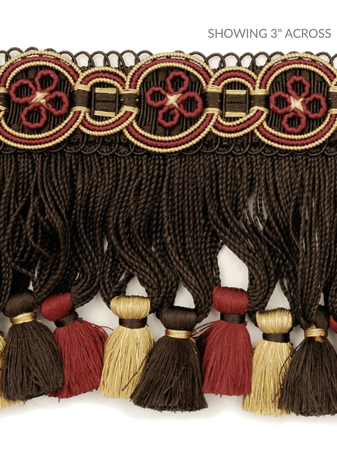 Siecle Condillac Fringe - Ebony Bordeaux - Scalamandre Trim