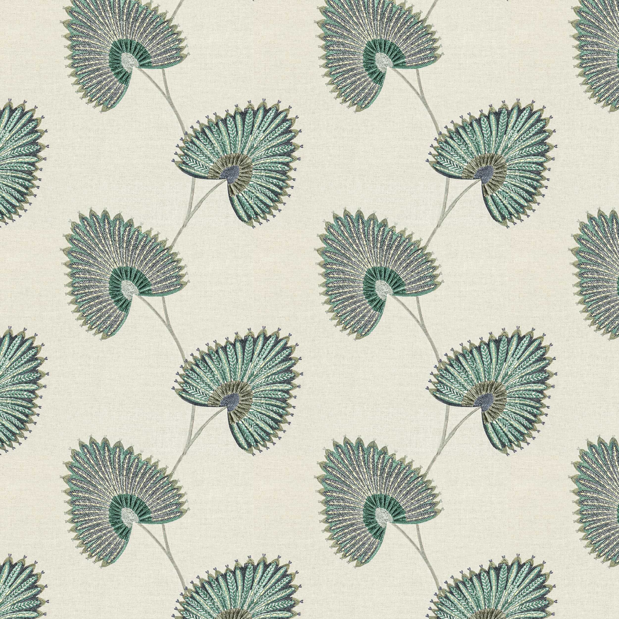 Linette 3 Lagoon by Stout Fabric