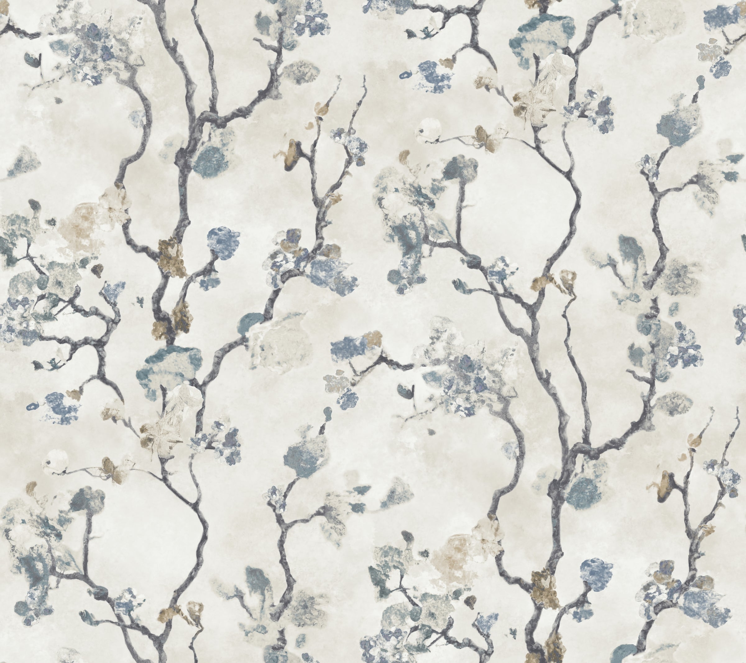 Avril Chinoiserie Wallpaper - Peacock - York Wallcoverings - LM5412