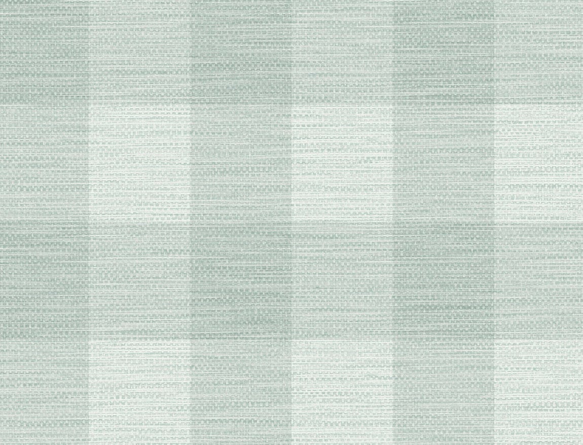 Lillian August LN10804 Luxe Retreat Rugby Gingham  Wallpaper Sea Glass