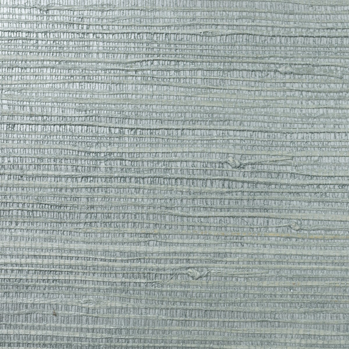 Lillian August LN11807 Jute Grasscloth  Wallpaper Blue Smoke & Metallic Silver