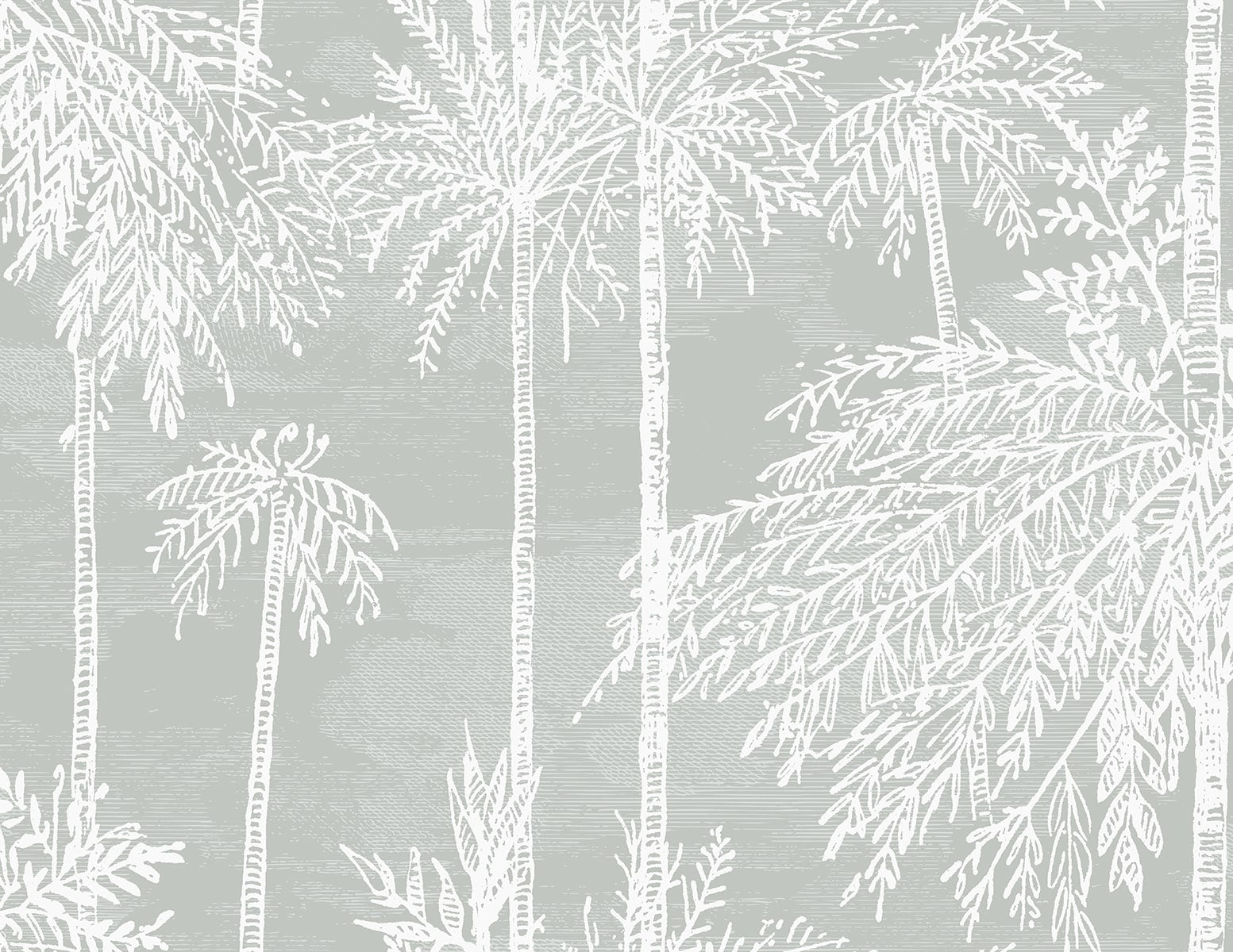 Lillian August LN40208 Coastal Haven Palm Grove  Embossed Vinyl  Wallpaper Misty