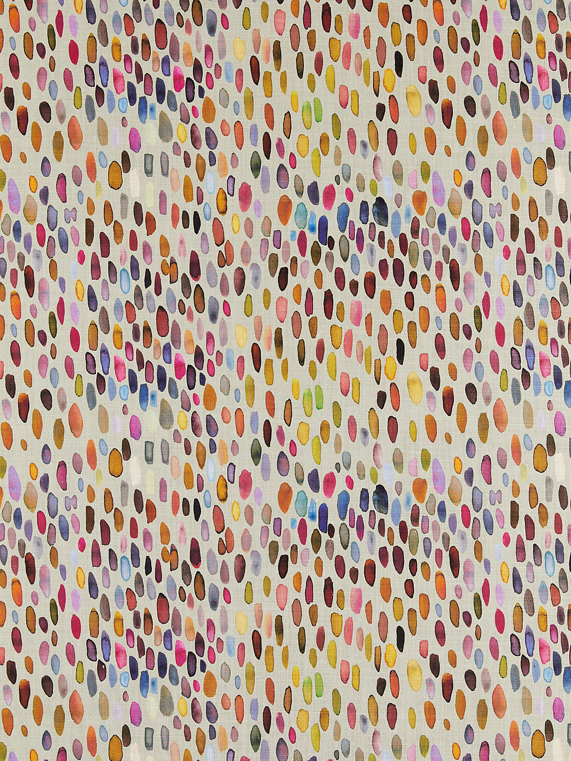 Jamboree Linen Print - Magenta / Multi - Scalamandre Fabric