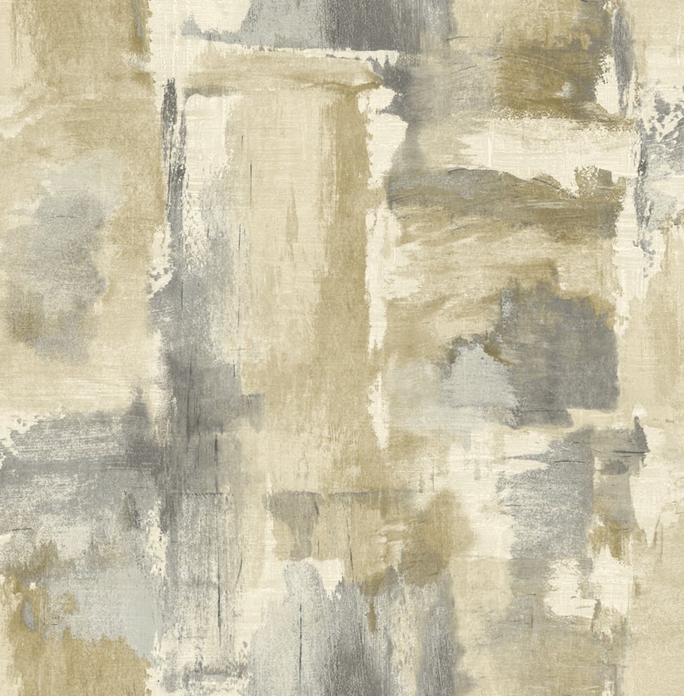 Seabrook Designs LW51307 Living with Art Dry Brush Faux  Wallpaper Golden Dusk