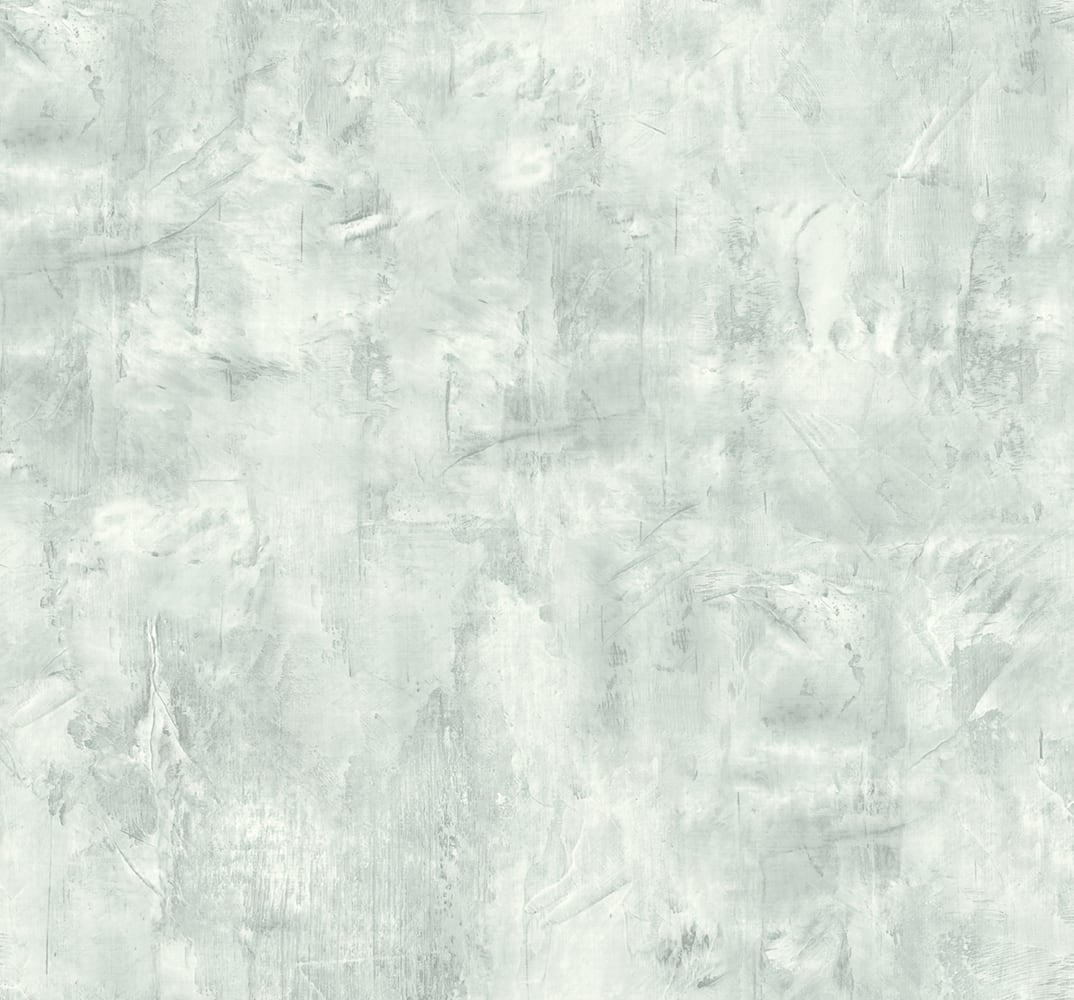 Seabrook Designs LW51714 Living with Art Rustic Stucco Faux  Wallpaper Green Mist