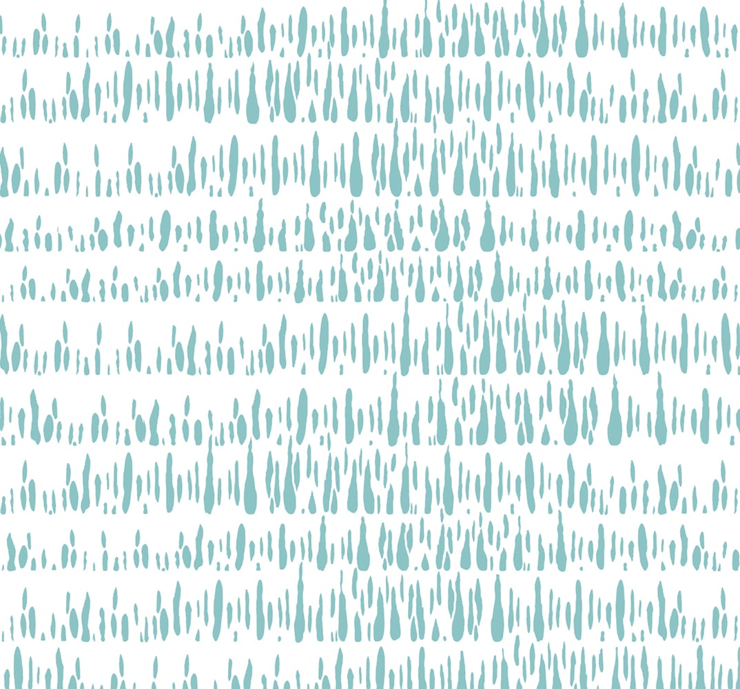 Seabrook Designs LW51804 Living with Art Brush Marks  Wallpaper Teal and White