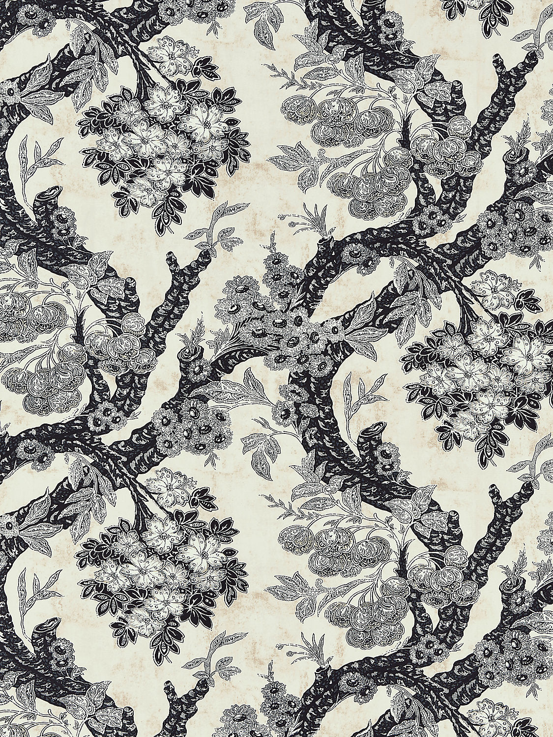Summerhouse Hill - Charcoal - Scalamandre Fabric