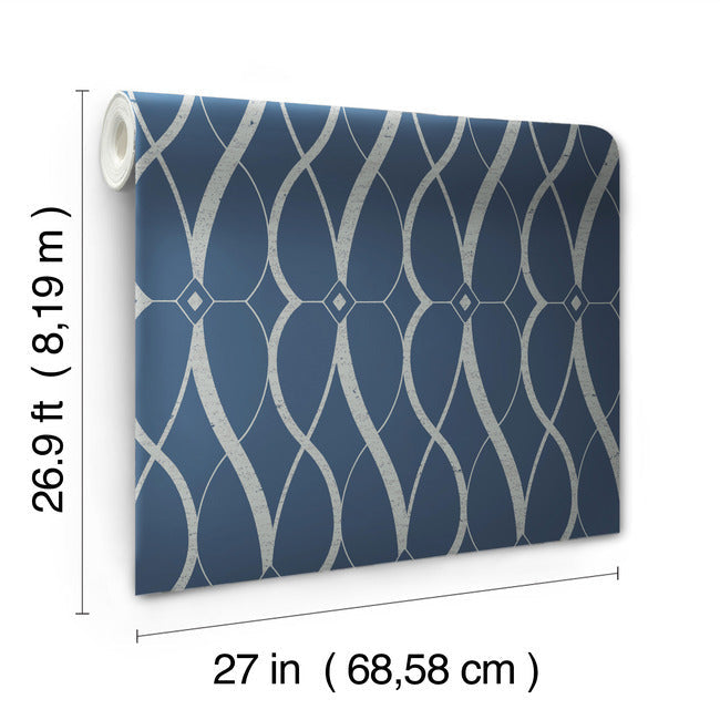 graceful-geo-wallpaper-navy-silver-york-wallcoverings-md7174