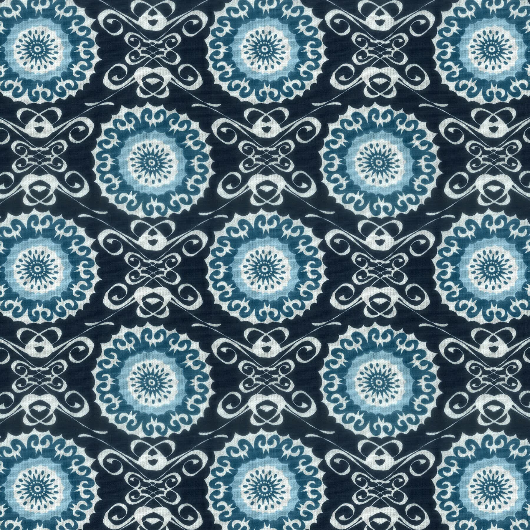 Midsummer 3 Navy by Stout Fabric