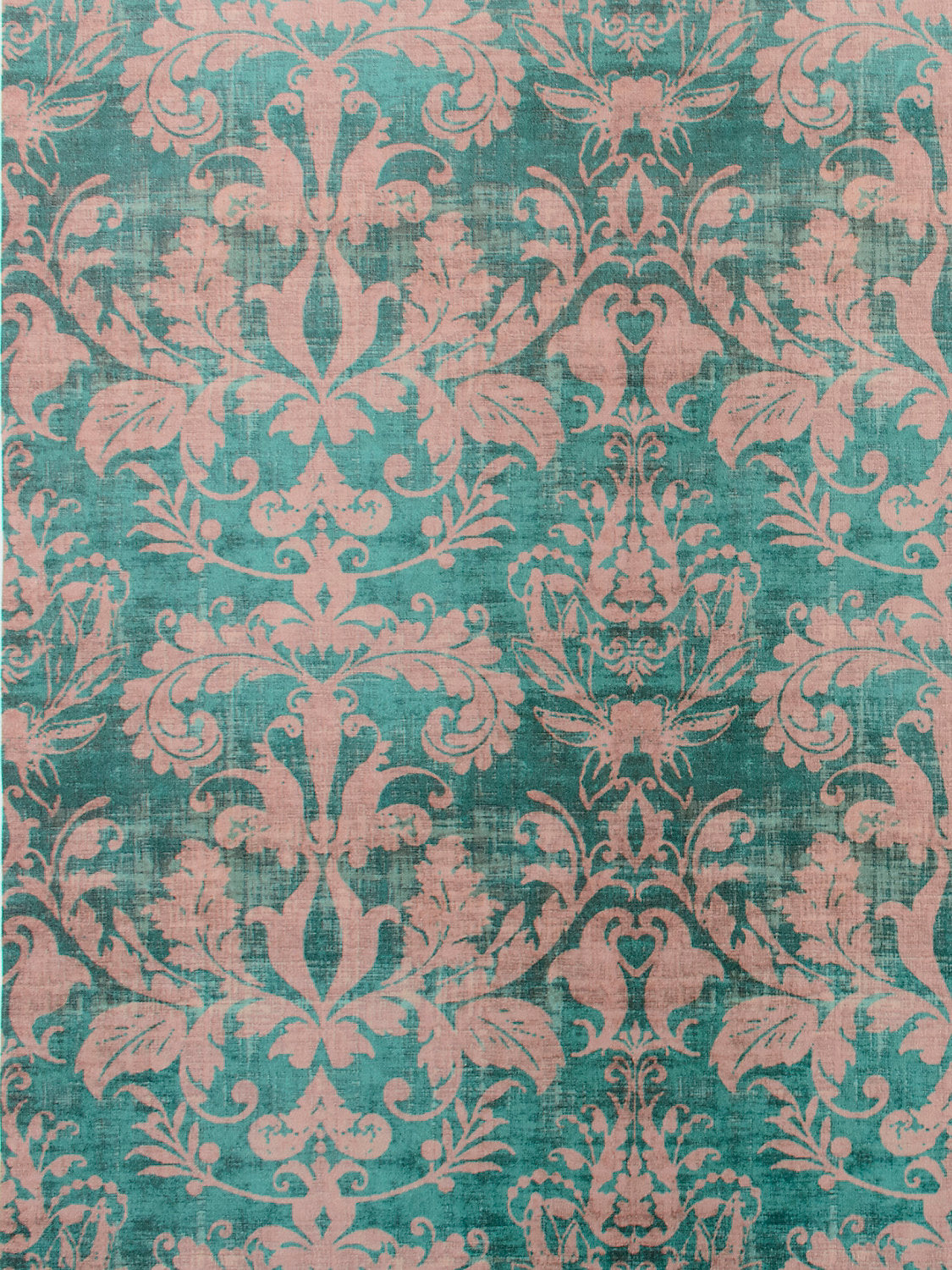 Palace Damask Printed Velvet - Venice
